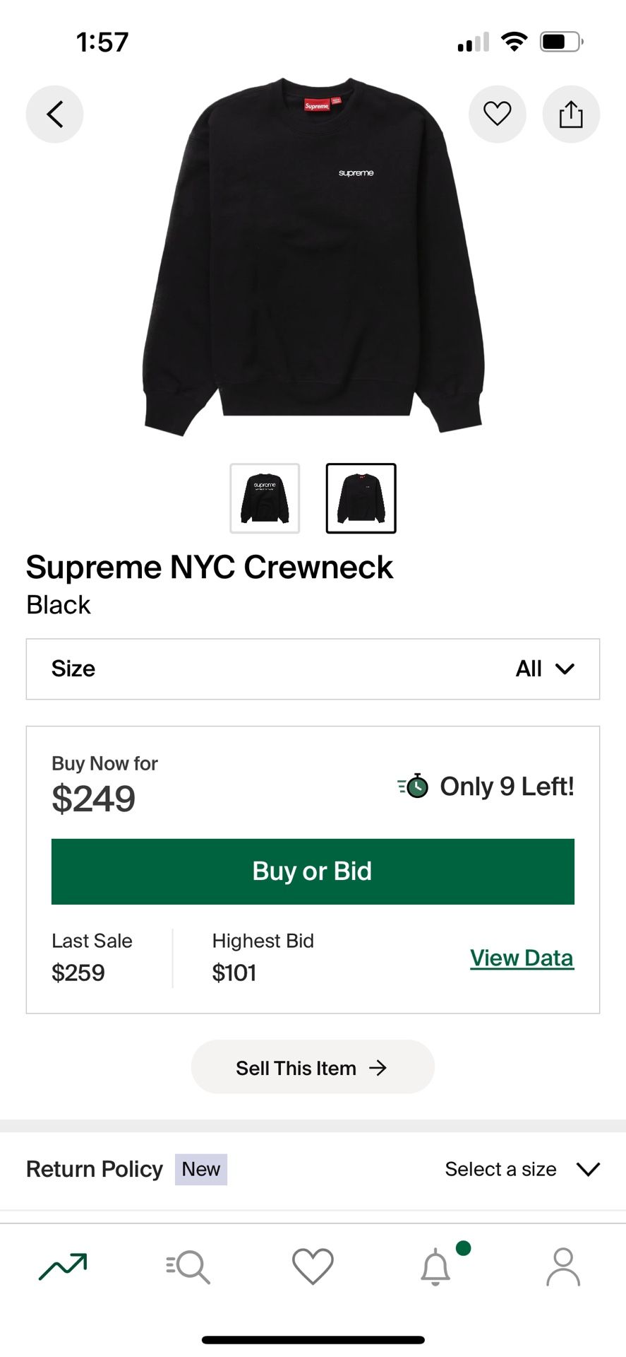 Supreme NYC Crewneck