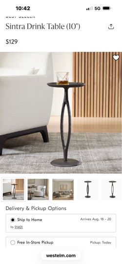 West Elm drink table