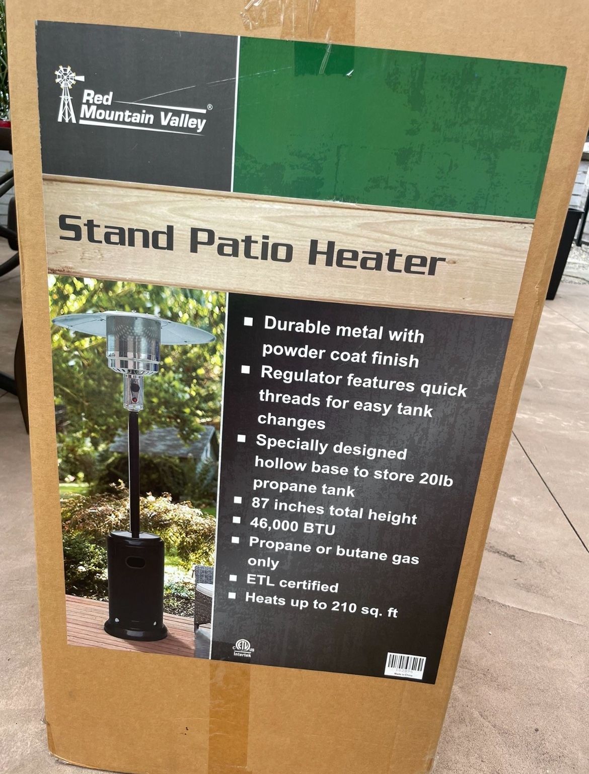 New Propane Stand Patio Heater