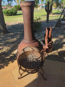 Solid cast iron chimena