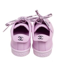 COCO CHANEL Limited Edition Lavender Leather WEEKENDER Sneakers