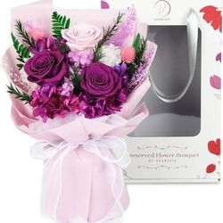 BRAND NEW!Preserved Forever Valentines Day Flowers Bouquet