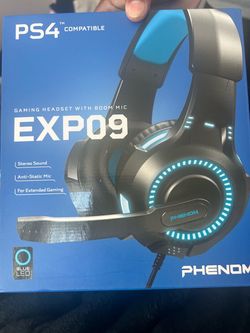 Phenom EXP09 PS4 Gaming Headset with Boom Mic