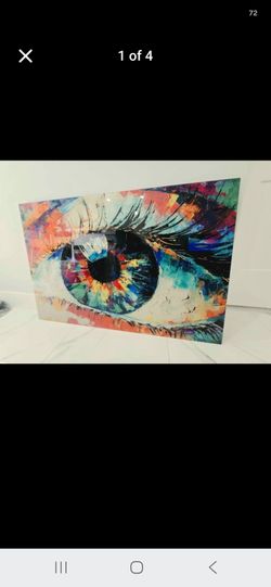 Large Colorful Eye Wall Art Print