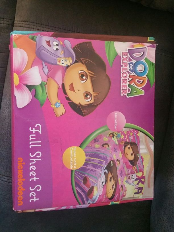 Dora full size sheet set