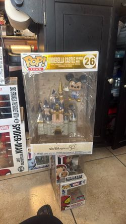 Cinderella Castle And Mickey Mouse 