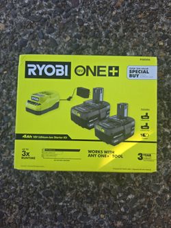 Two 4Ah batteries with charger