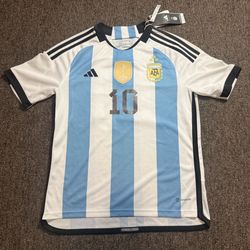 Argentina 2022 Lionel Messi soccer jersey youth size