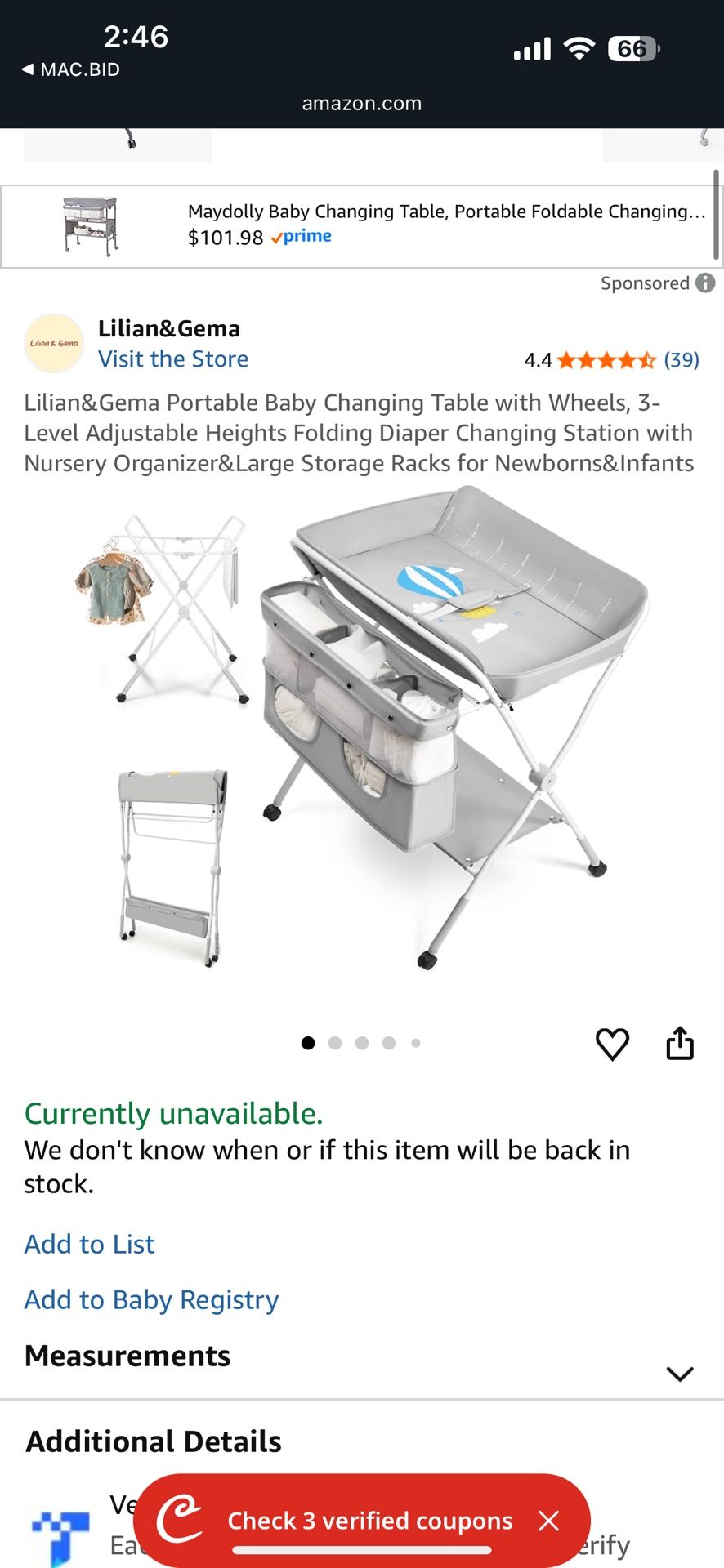 Changing Table