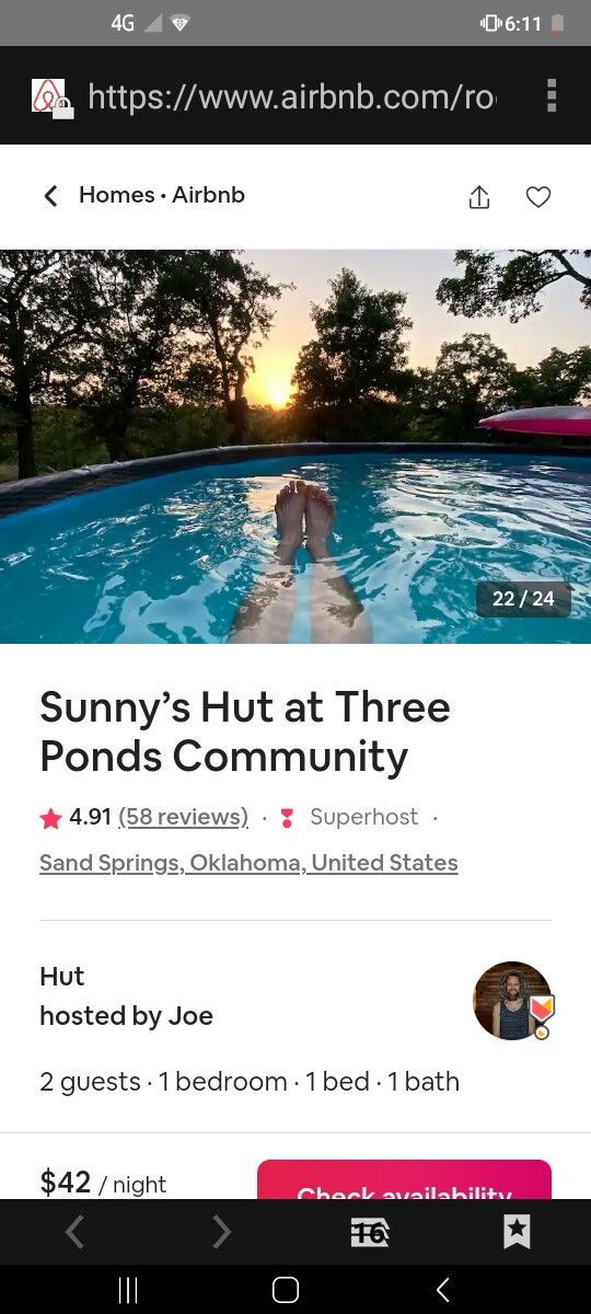 Romantic Getaway Tonight Sandsprings AIRBNB