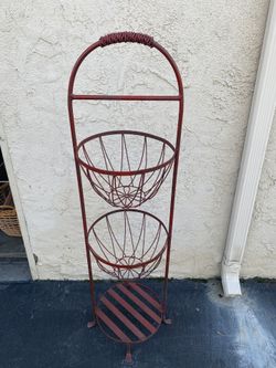 Wrought Iron 3 Tiered Stand