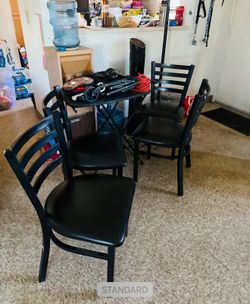 4 sturdy chairs