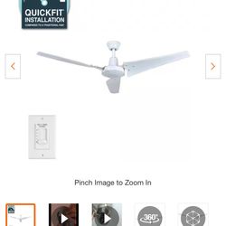 Hampton  At White 60” Fan