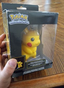 ThinkGeek Pokemon Pikachu USB Portable Phone Charger.
