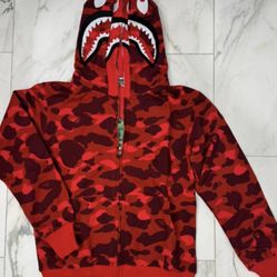 Bape Hoodie Rare Red 