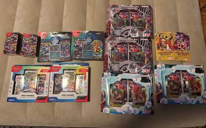 Pokemon and one piece sealed boxes!