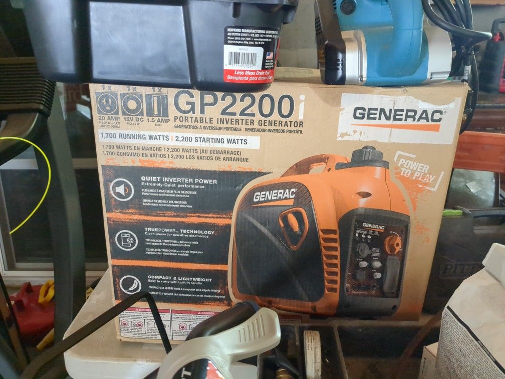 New Inbox Generac 2200 Generator