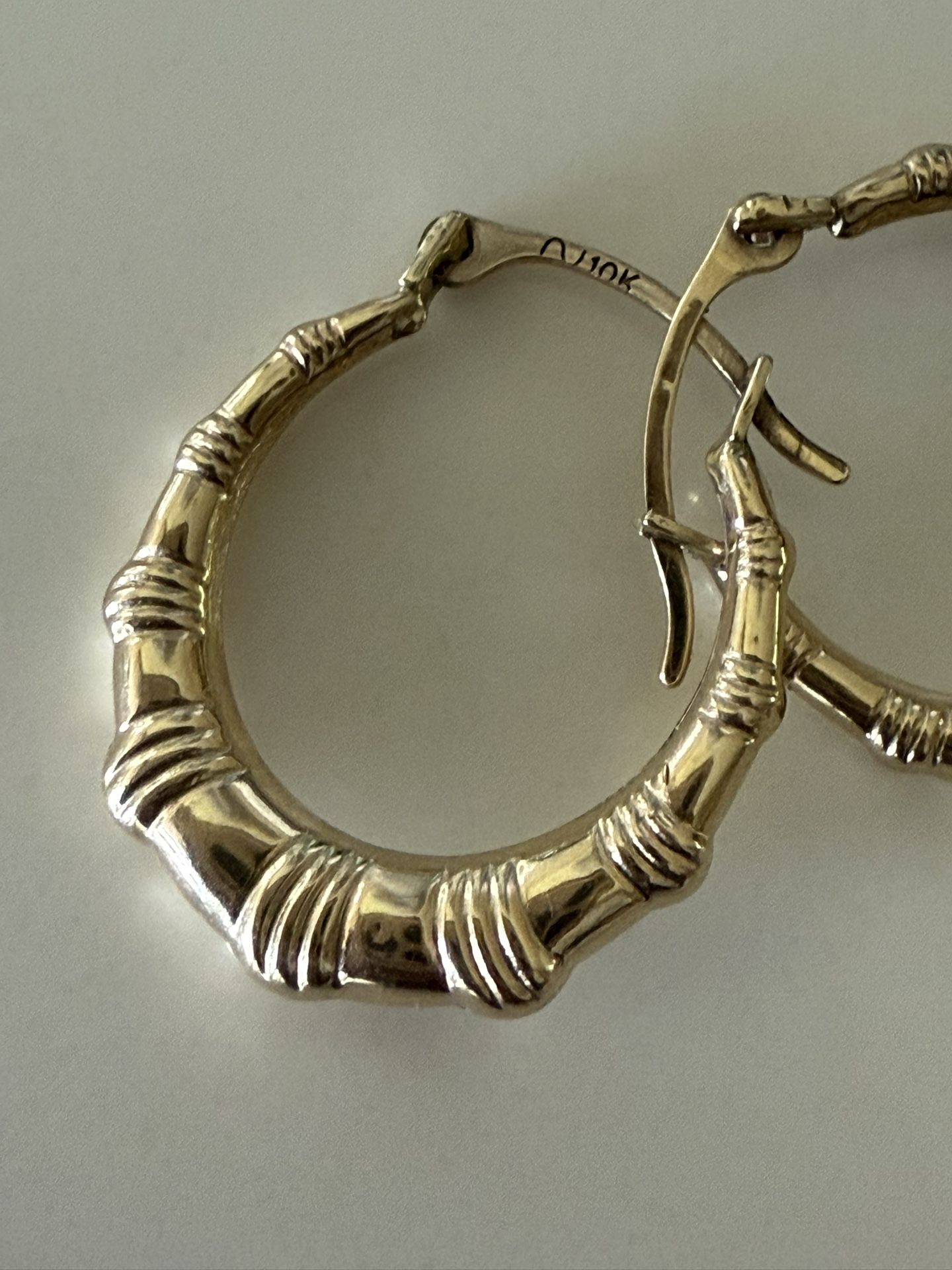 2 Pairs Of 10K SOLID GOLD HOOPS
