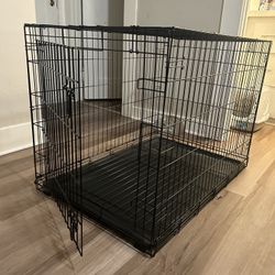 TOP PAW SINGLE DOOR FOLDING WIRE DOG CRATE 