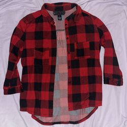 Women’s Red Plaid Flannel