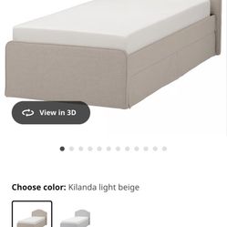 Twin Bed, With Drawers 