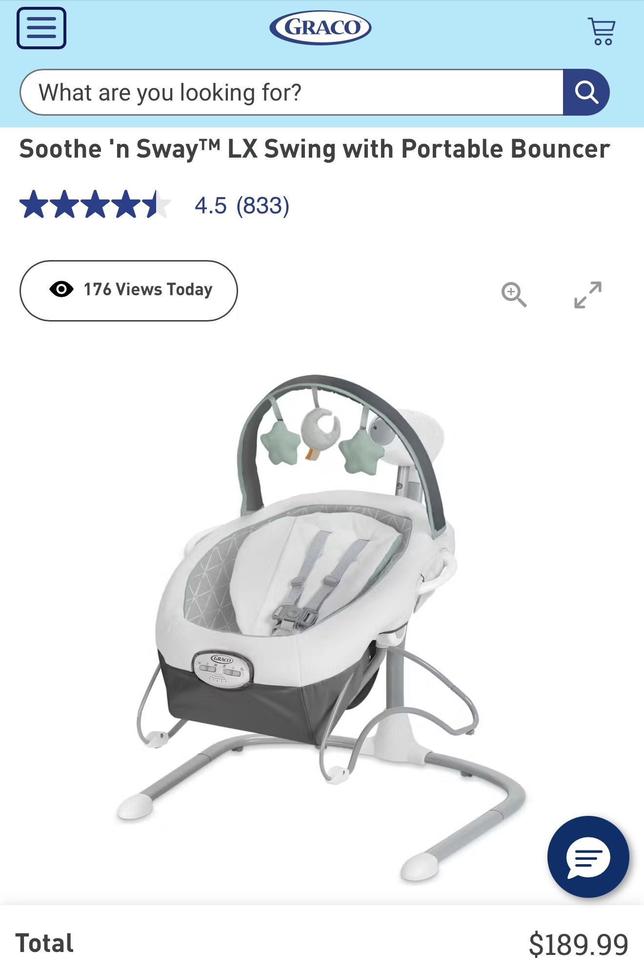 Graco Soothe 'n Sway™ LX Swing with Portable Bouncer