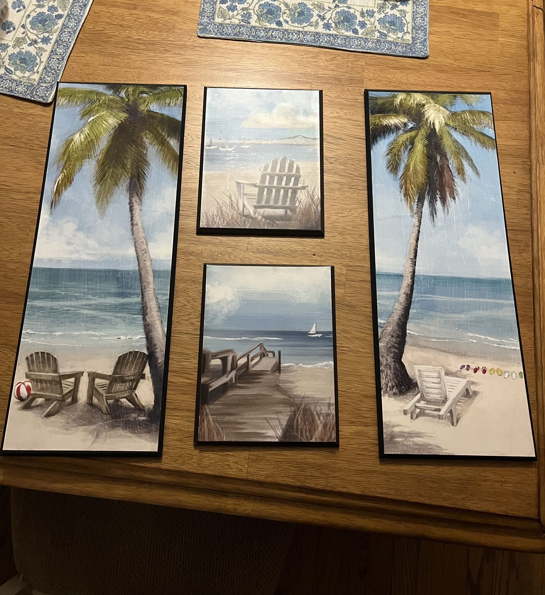 Beach pictures for bathroom or themed room