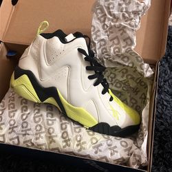 Reebok Kamikaze 2 Mid Glow Shoes 2013 Yellow Glow In The Dark Men’s Size 10