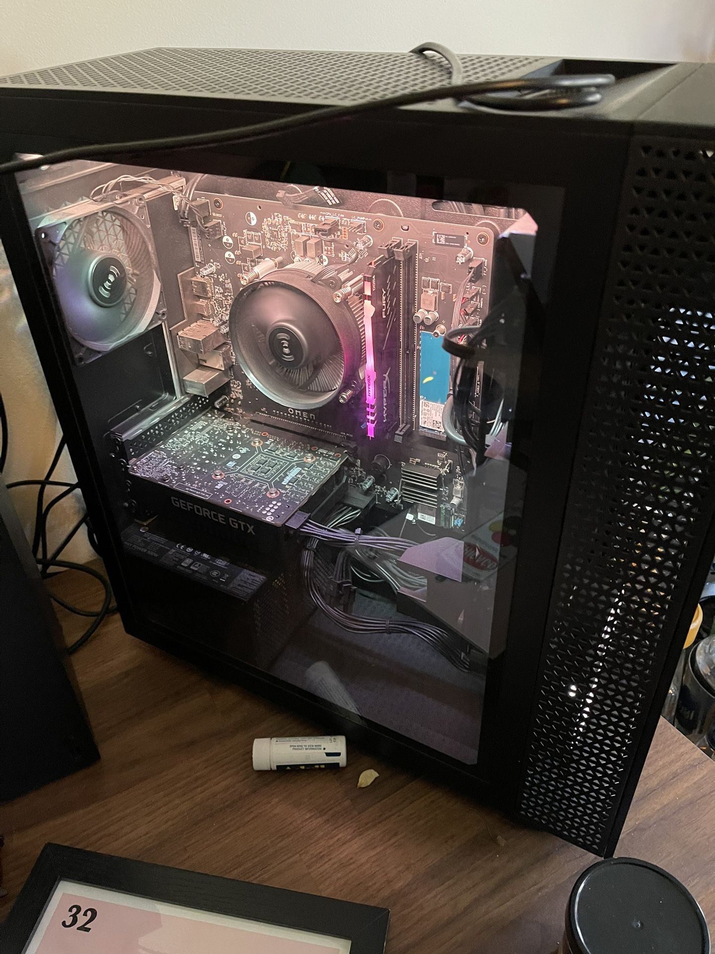 HP Omen 30L Gaming Desktop | AMD Ryzen 5 5600G 6-Core | AMD Radeon RX 6600XT 8GB GDDR6 | DP | HDMI | Wi-Fi | 32GB DDR4 2TB M.2 SSD | Win11 Pro | 500W