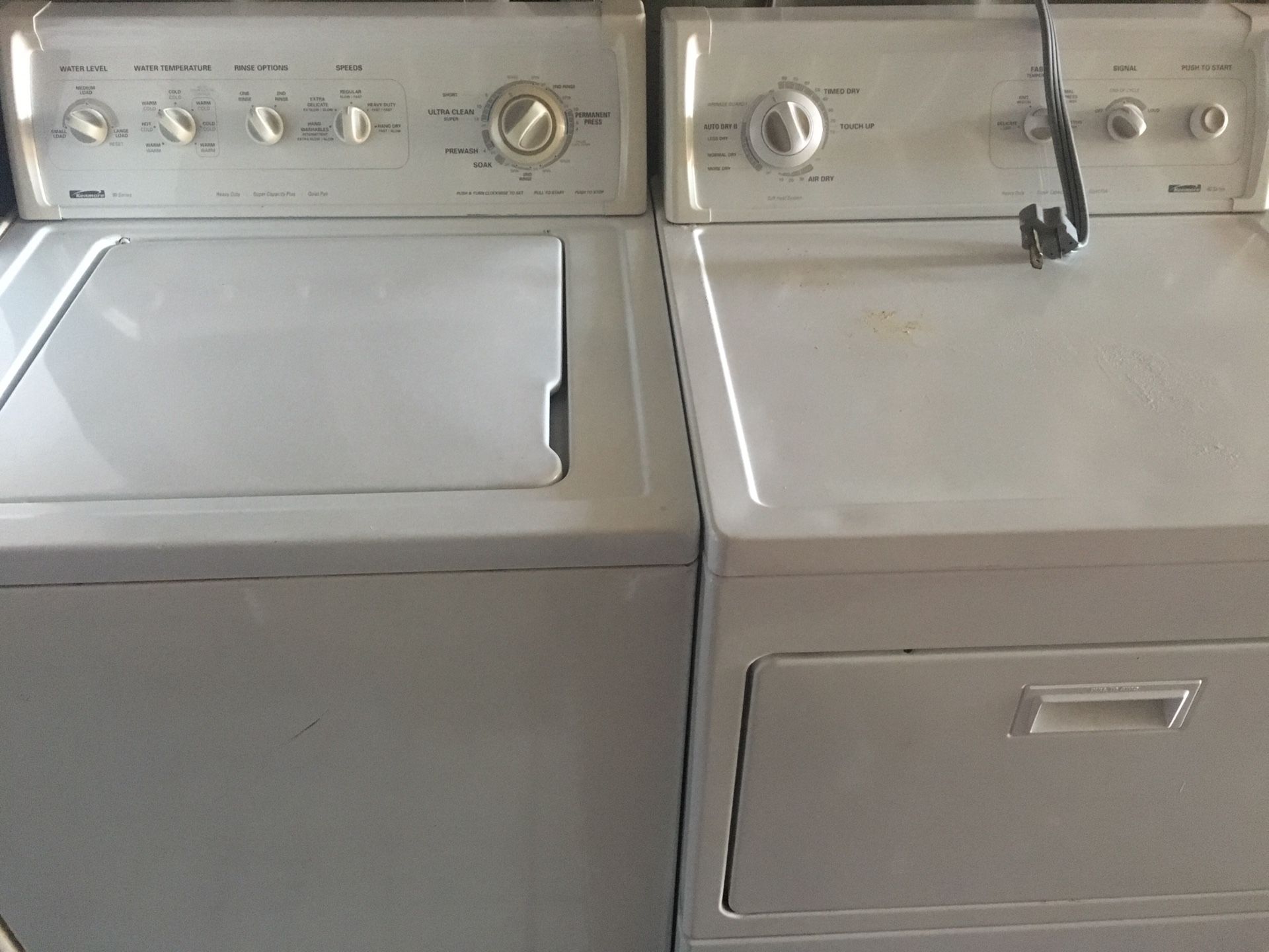 Kenmore Washer Dryer Set Can Sell Seperate too works perfect
