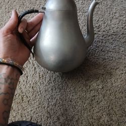 Vintage Pewter Kettle From Holland