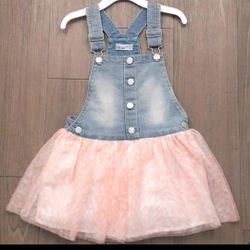 Epic Threads Pink & Denim Dress 4T Morning