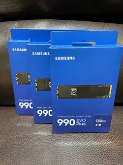 Samsung 990 EVO Plus 4TB NVMe M.2 SSD - Brand New Sealed - 3 Available