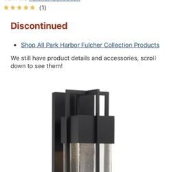 Exterior Wall Sconce - 15” - Black