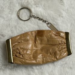 Vintage Eel Skin Leather Coin Purse