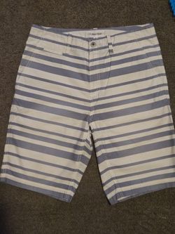 Calvin Klein blue and white stripes size 31