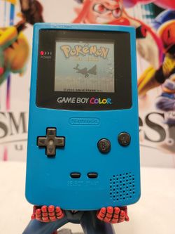 1998 Nintendo Gameboy Color Teal Handheld Video Game CGB-001