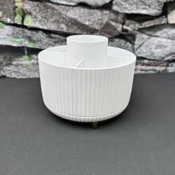 360°Rotating Makeup Brush Holder Organizer,5 Slots Beauty Container for Vanity Bathroom,Pen Pencil Cup Holder Cosmetic Brushes Storage Holder Desk Org