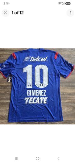 Under Armour Cruz Azul 14/15 Home Chaco Gimenez Futbol Soccer Jersey Mens Size Large