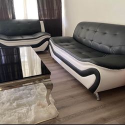 BRAND NEW LEATHER  FUTURISTIC 2PC SOFA SET $675!….3PC $725! CASH ON DELIVERY!!