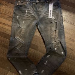 purple jeans