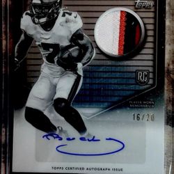 2024 Topps Midnight Bucky Irving /20 Player Worn Patch Auto RC Buccaneers RPA