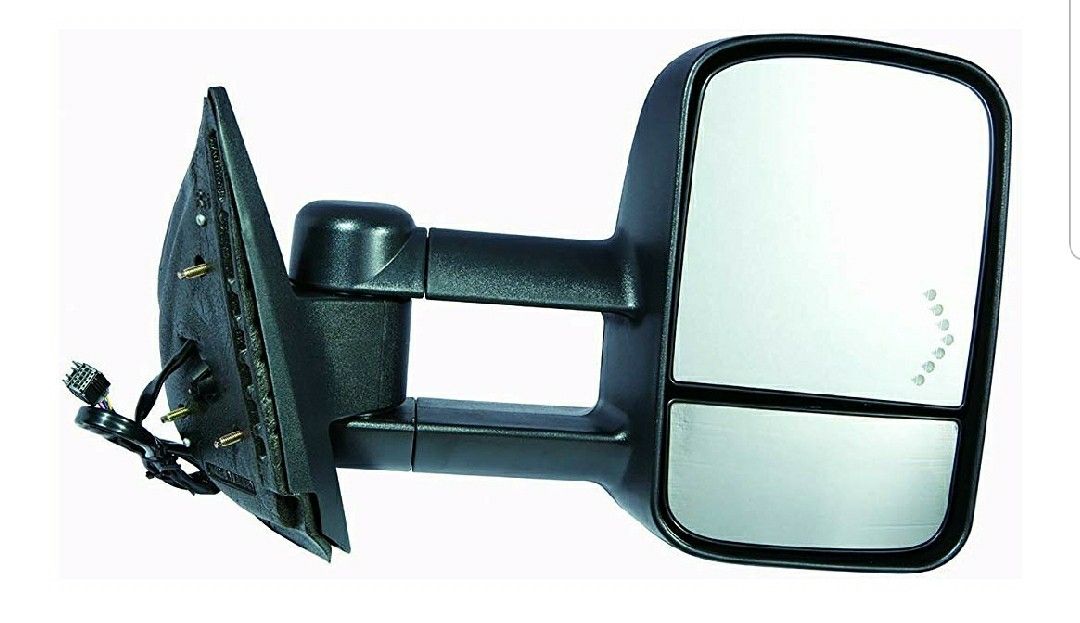 Depo 335-5409R3EFH1 Chevy/Silverado/Sierra Passenger Side Textured Heated Power Towing Mirror with Turn Signal