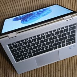 HP EliteBook X360 Touchscreen Laptop Intel Core i7-8650u 32 GB RAM 500 GB SSD Webcam 1080P FHD LCD USB C Port Wi-Fi & BT Wireless Windows 11 Pro 64