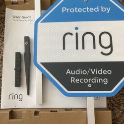 Ring Security Yard Sign