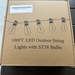 100FT LED Outdoor String Lights 