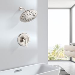 9-inch Round Shower Head Bathroom Rainfall Mixer Shower System, AA206BN