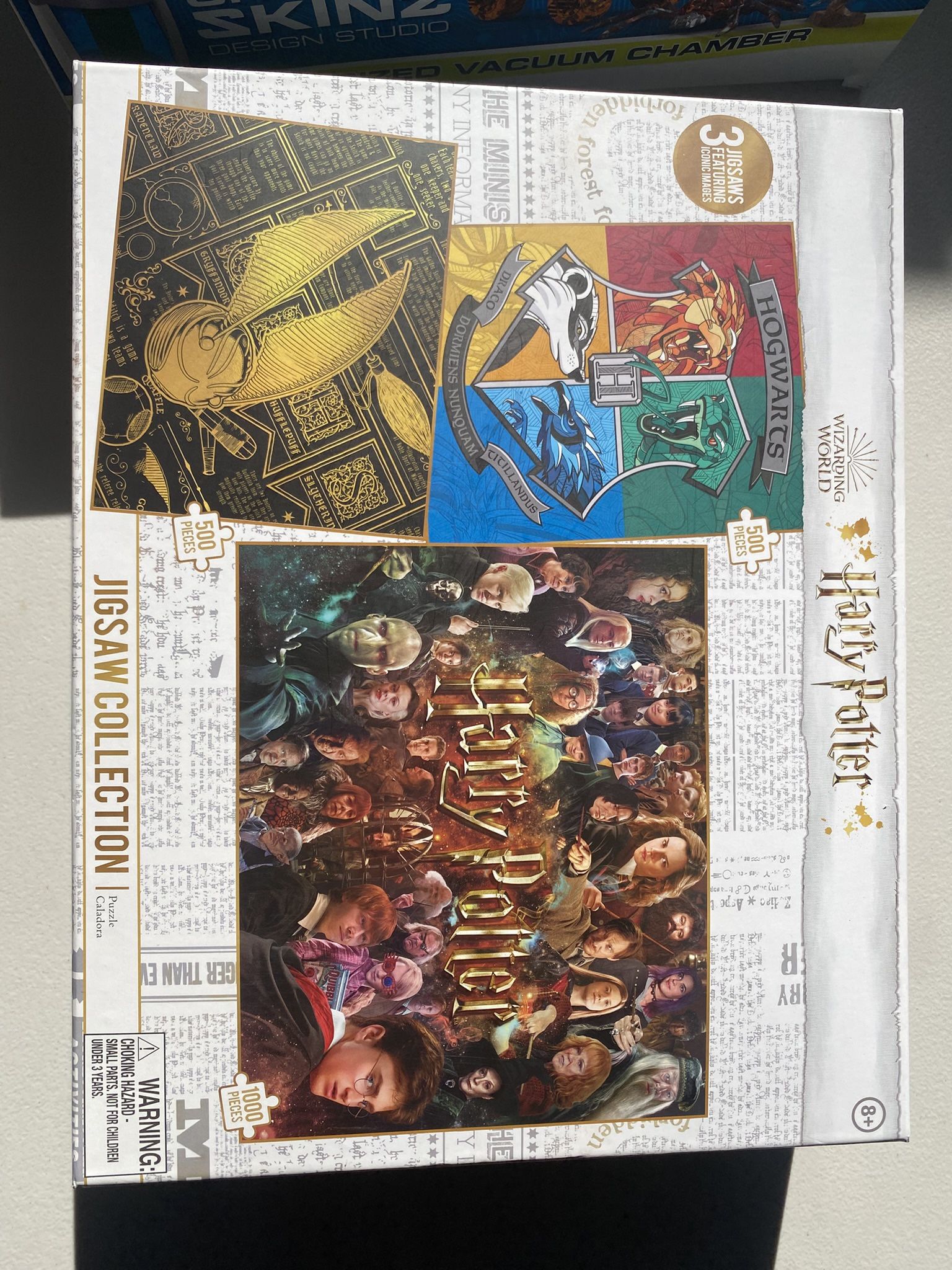 NEW Harry Potter jigsaw puzzle collection 3 in 1 HOGWARTS Snitch Wizarding World