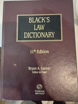 Black’s Law Dictionary 11th Edition Hardcover – Bryan A. Garner – Thomson Reuters