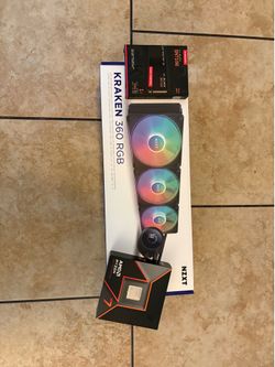 Ryzen 7 9700x CPU, Kraken 360 CPU cooler and SSD all brand new